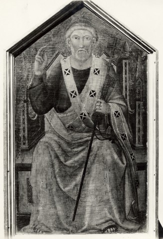 Foto Reali — Jacopo del Casentino - sec. XIV - San Pietro in trono — insieme